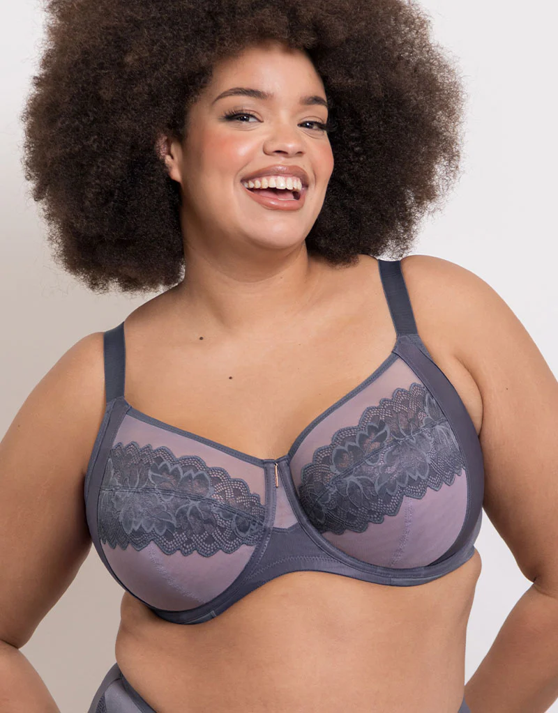 Adella Athena Amore Full Cup Side Support Bra Slate/Mauve - Image 3