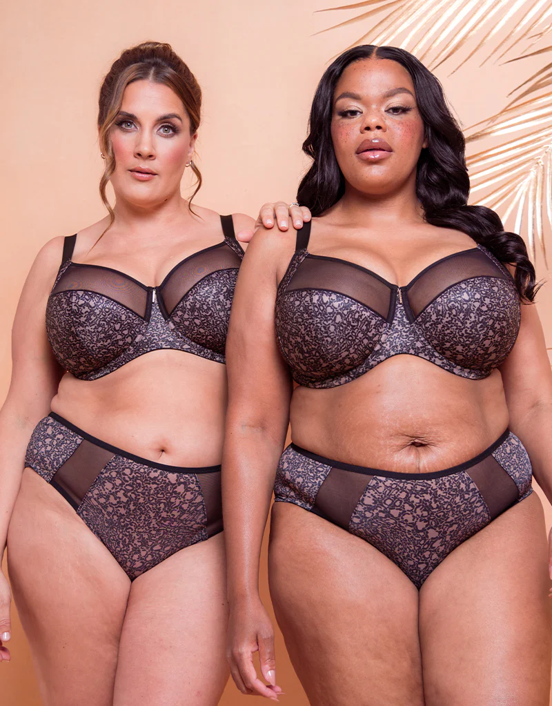 Adella Athena Aura Full Cup Side Support Bra Leopard Print - Image 11