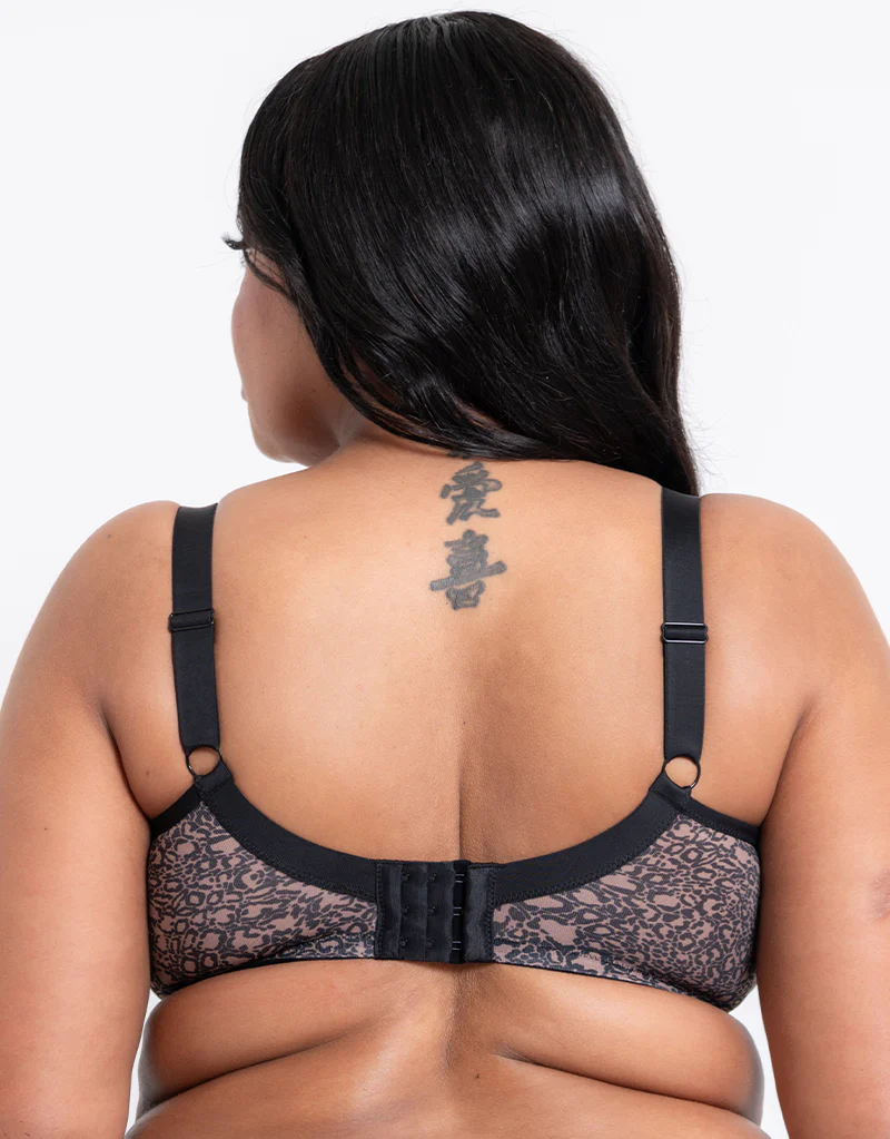 Adella Athena Aura Full Cup Side Support Bra Leopard Print - Image 5