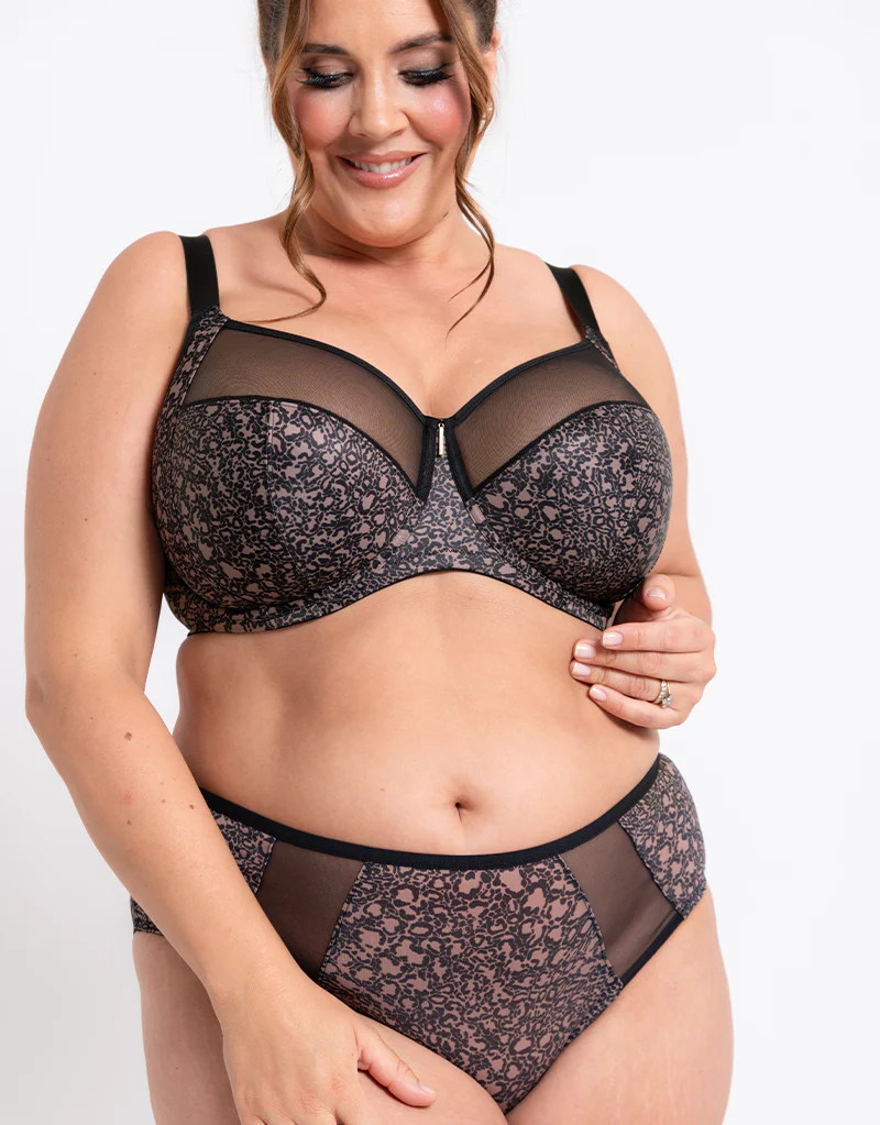 Adella Athena Aura Full Cup Side Support Bra Leopard Print - Image 8