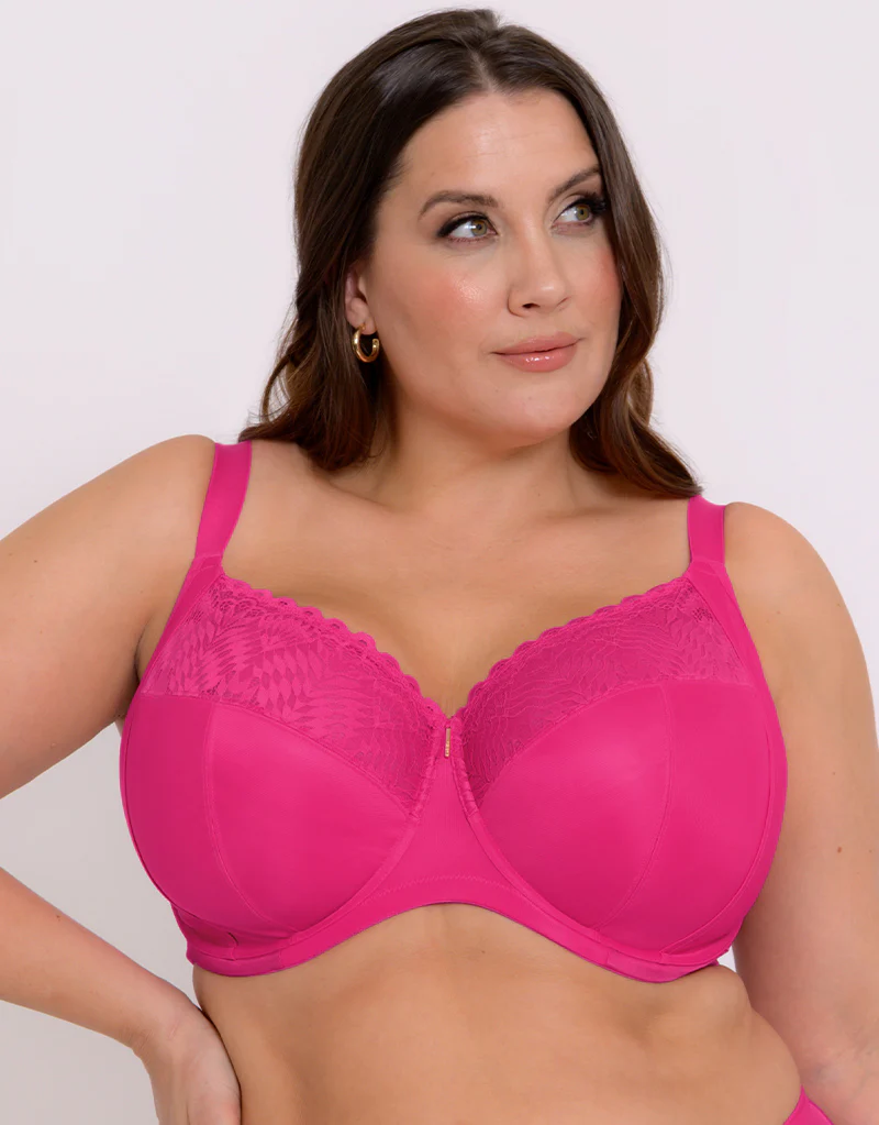 Adella Athena Full Cup Side Support Bra Hot Pink - Image 3