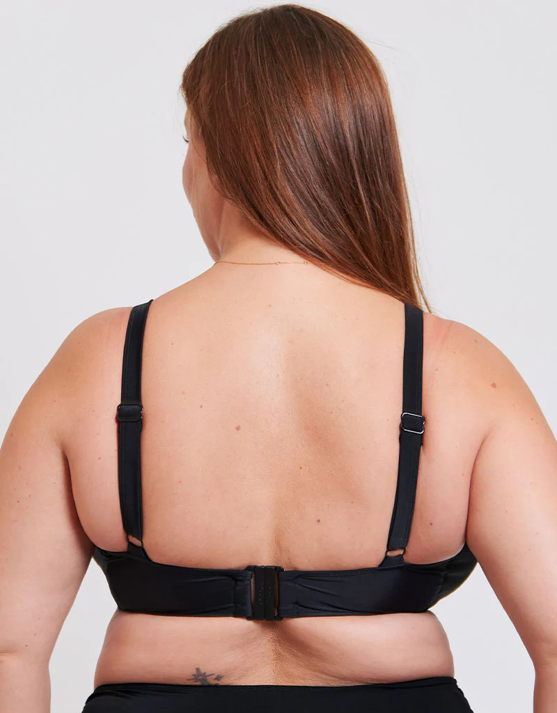 Adella Calypso Plunge Bikini Top Black - Image 5