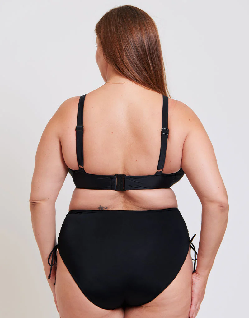 Adella Calypso Plunge Bikini Top Black - Image 6