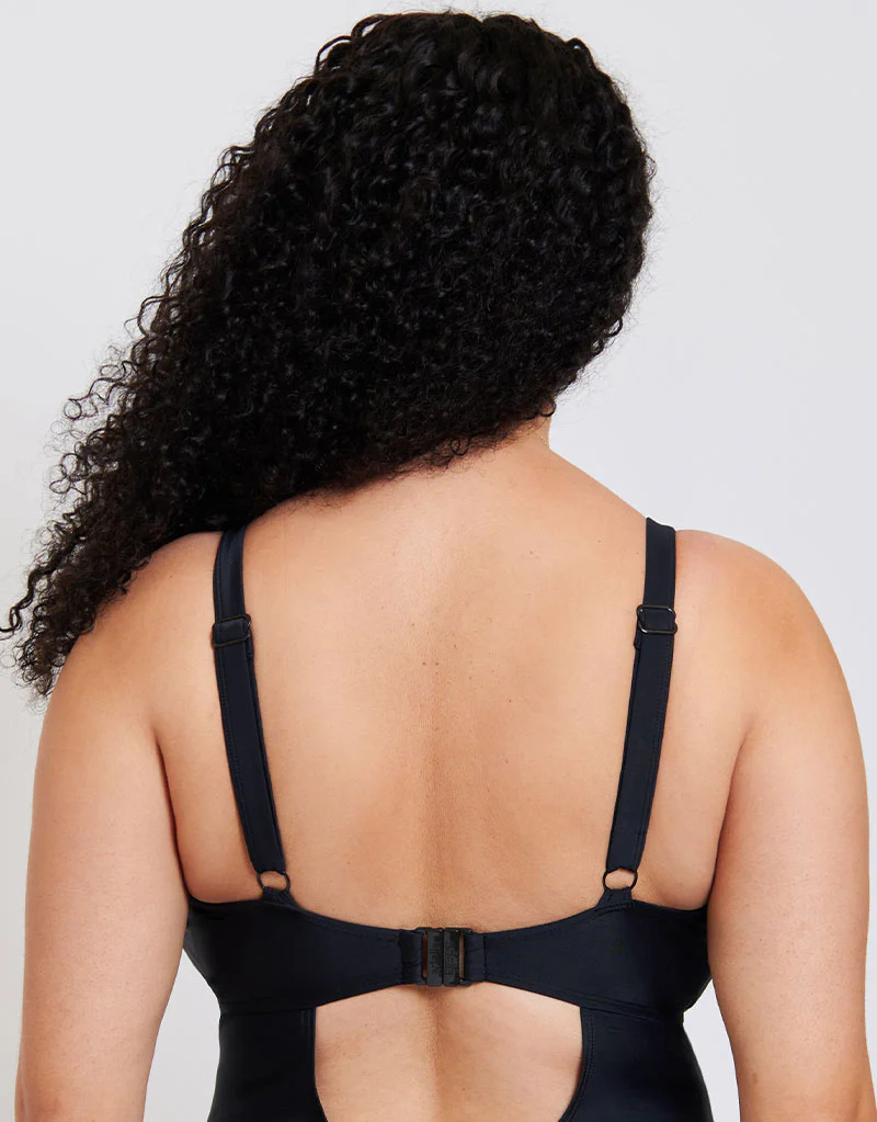Adella Calypso Plunge Control Swimsuit Black - Image 5