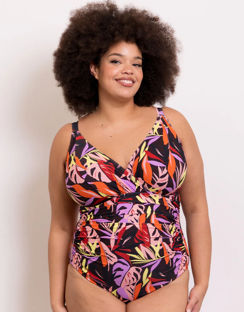 Adella Calypso Plunge Control Swimsuit Multi Print - Image 7