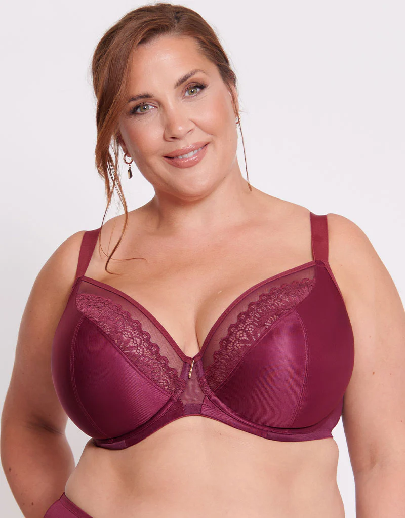 Adella Hera Full Plunge Bra Oxblood - Image 3