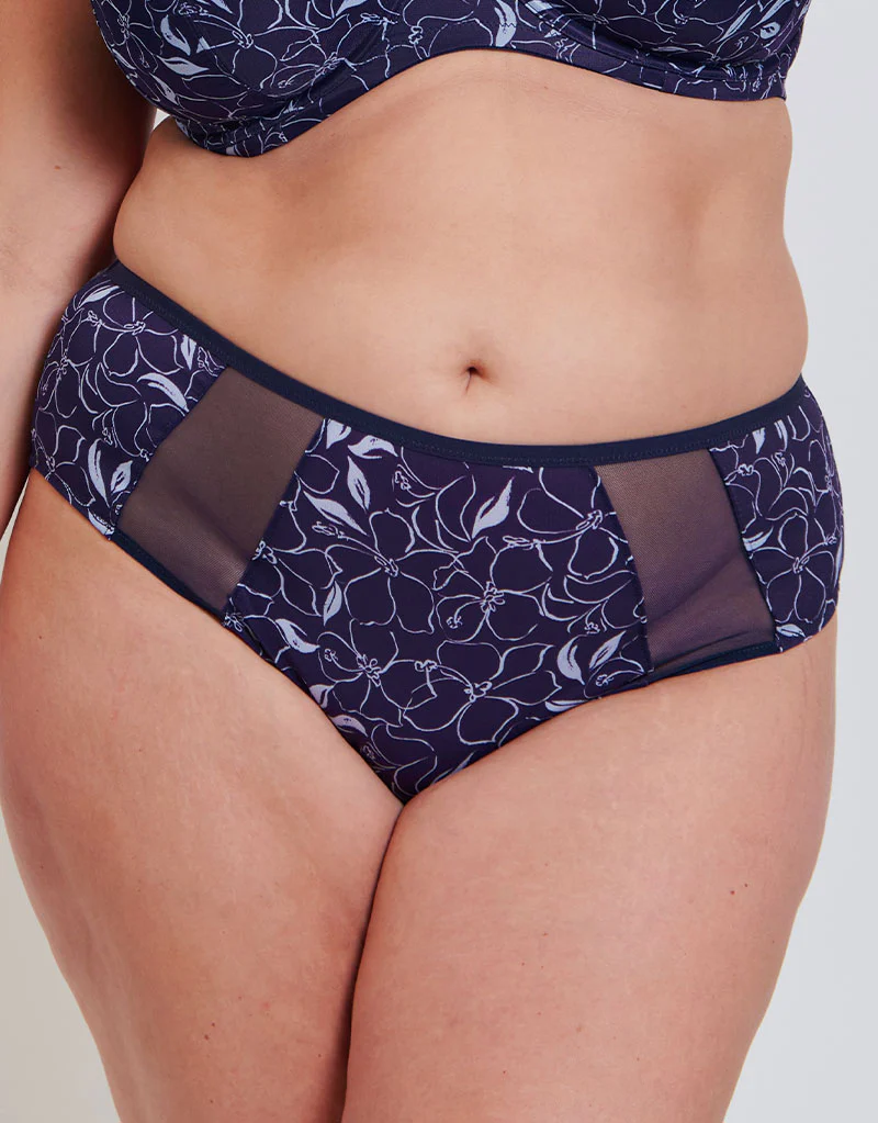 Adella Kin Aura Full Brief Navy Floral Print