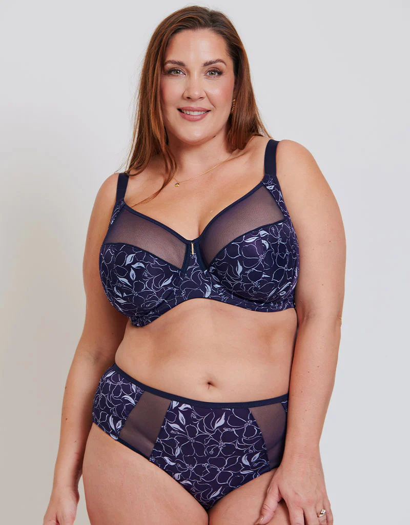 Adella Kin Aura Full Brief Navy Floral Print - Image 3