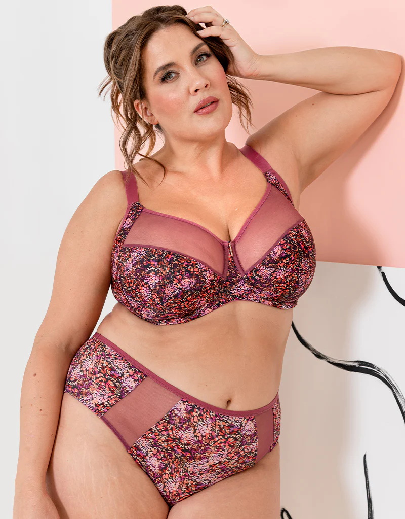 Adella Kin Aura Full Brief Sangria Print - Image 5