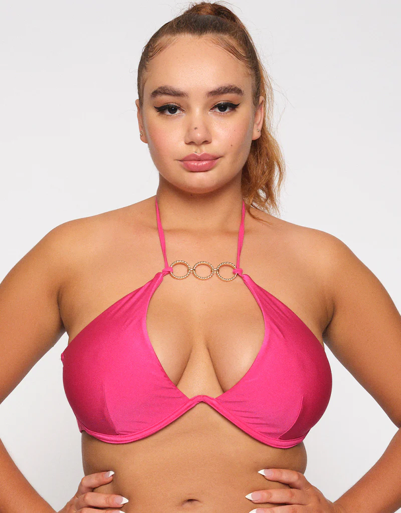 Ann Summers Club Tropicana Bikini Top Pink - Image 3