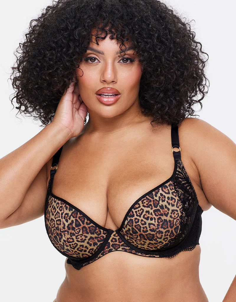 Ann Summers Feline Fantasy Padded Plunge Bra Black Multi - Image 3