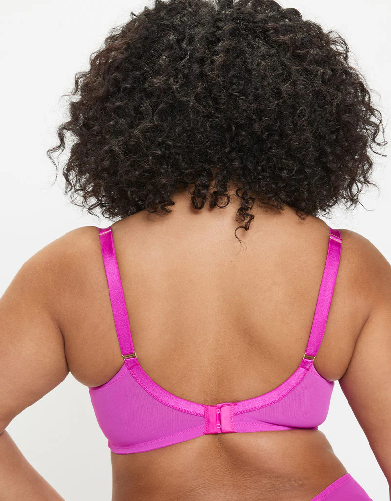 Ann Summers Sexy Lace Padded Plunge Bra Pink/Blue - Image 4