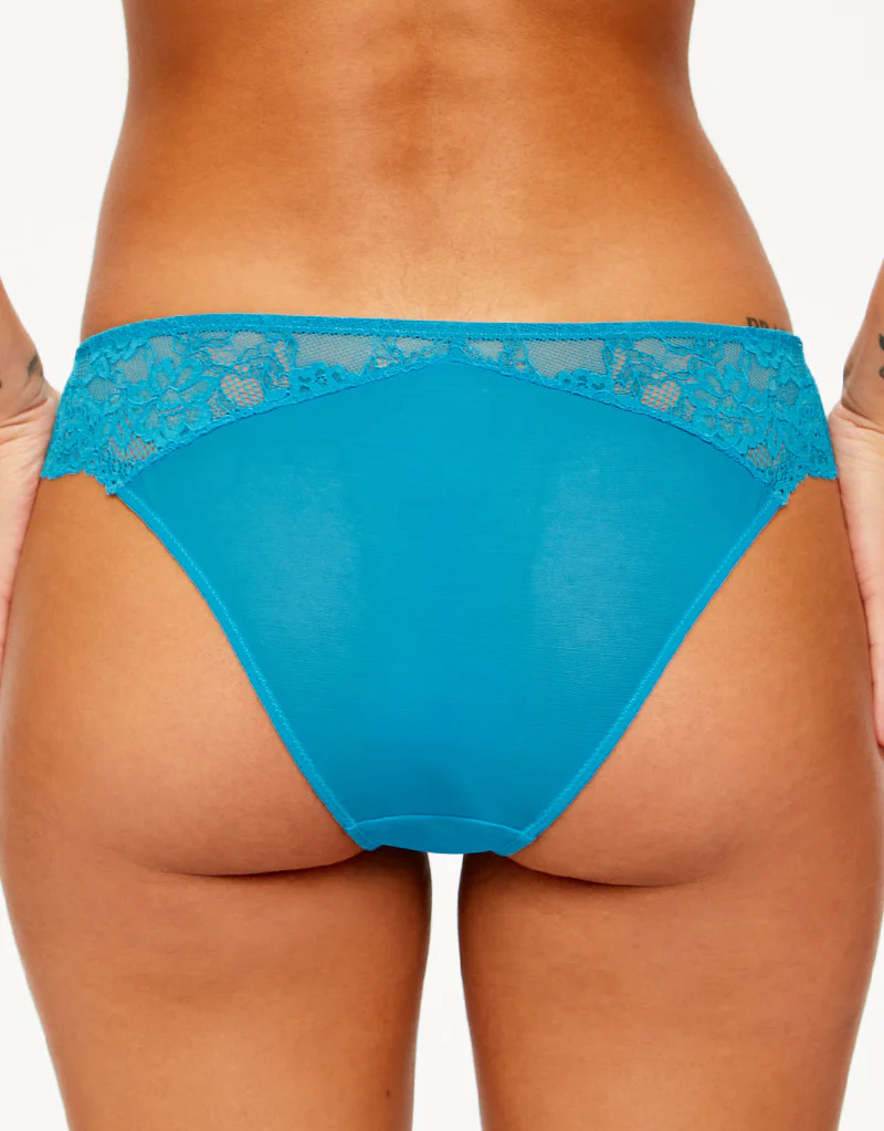Ann Summers Sexy Lace Planet Brazilian Brief Teal/Navy - Image 2