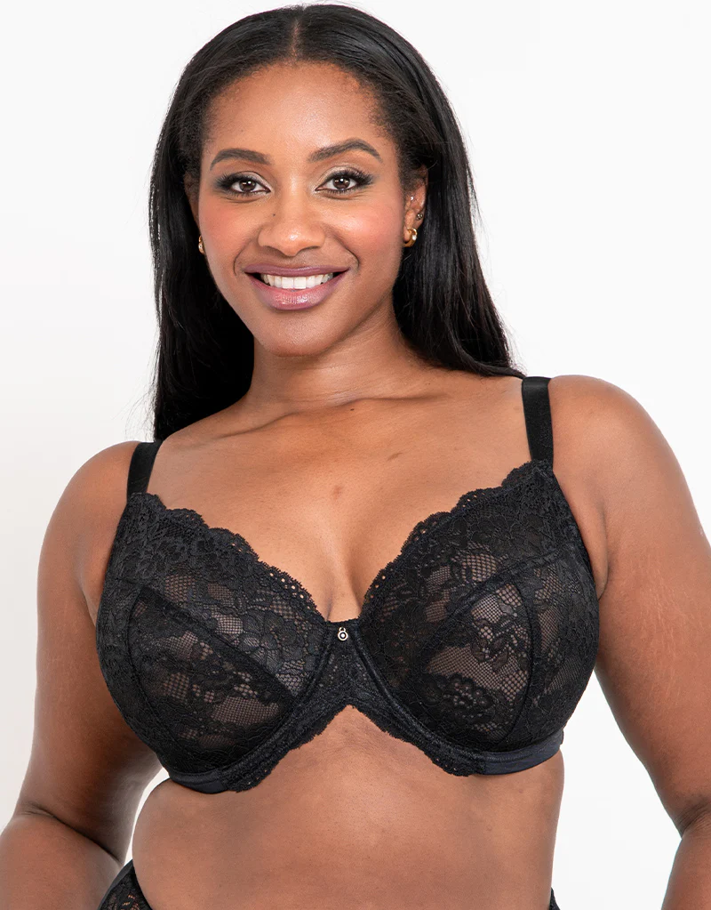 Ann Summers Sexy Lace Planet Plunge Bra Black - Image 3