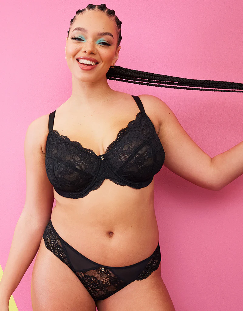 Ann Summers Sexy Lace Planet Plunge Bra Black - Image 9
