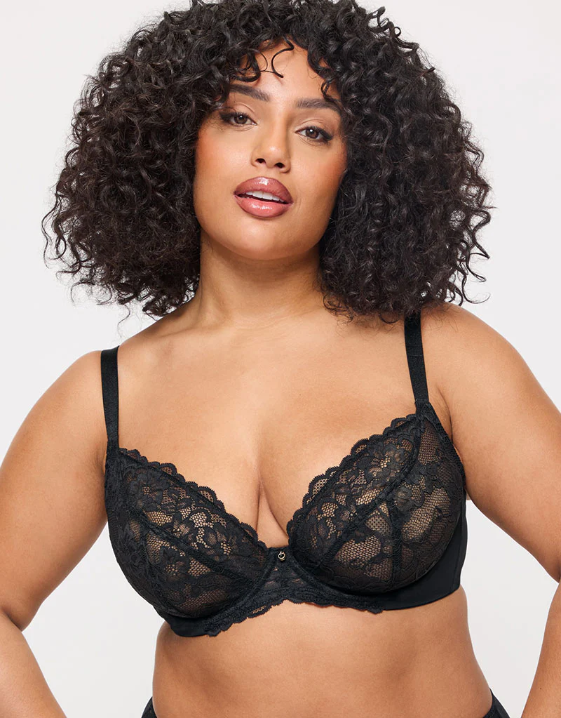 Ann Summers Sexy Lace Plunge Bra Black - Image 3