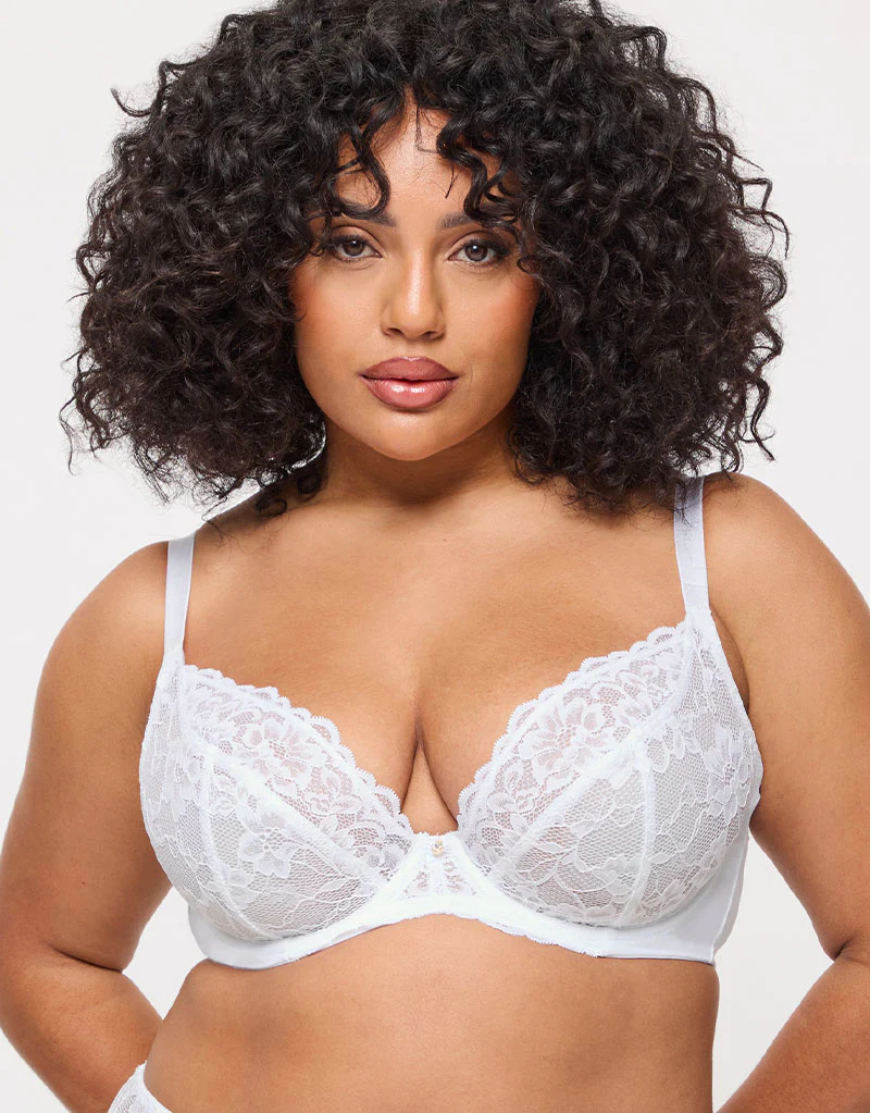 Ann Summers Sexy Lace Plunge Bra White - Image 2
