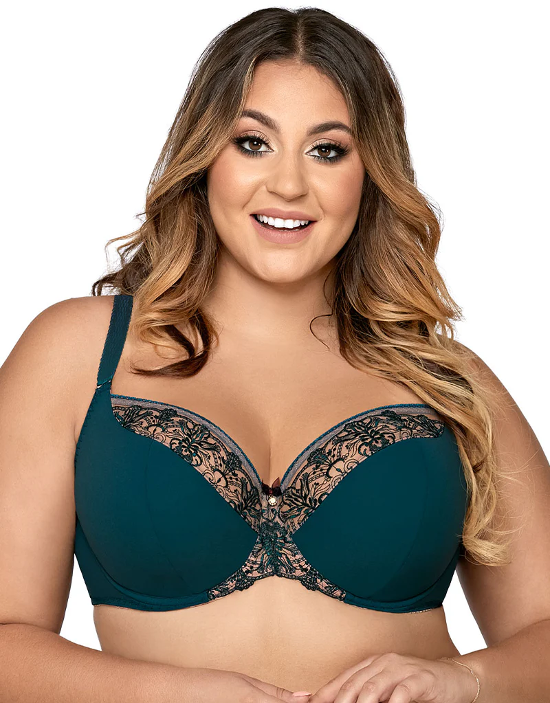 Ava Lingerie Athene Full Cup Bra Emerald - Image 2