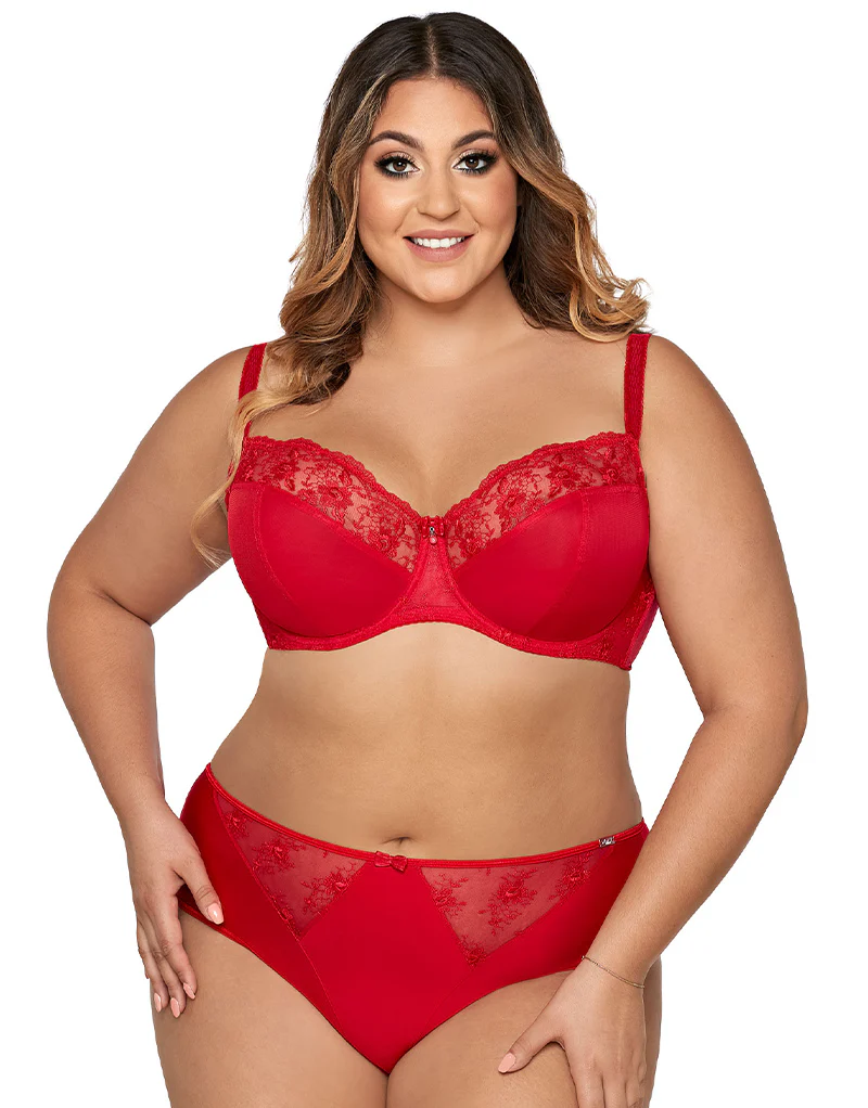 Ava Lingerie Kriszti Full Cup Bra Red