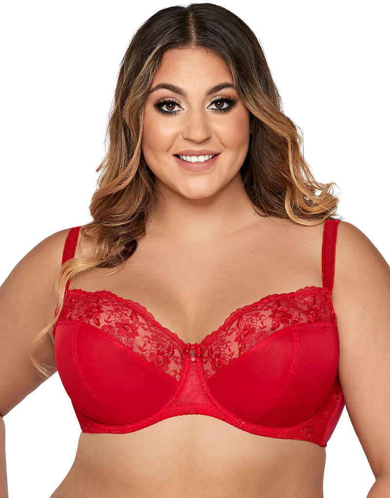 Ava Lingerie Kriszti Full Cup Bra Red - Image 3