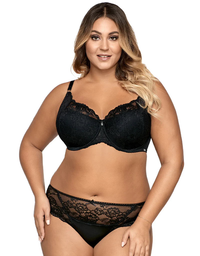 Ava Lingerie Madison Balconette Bra Black