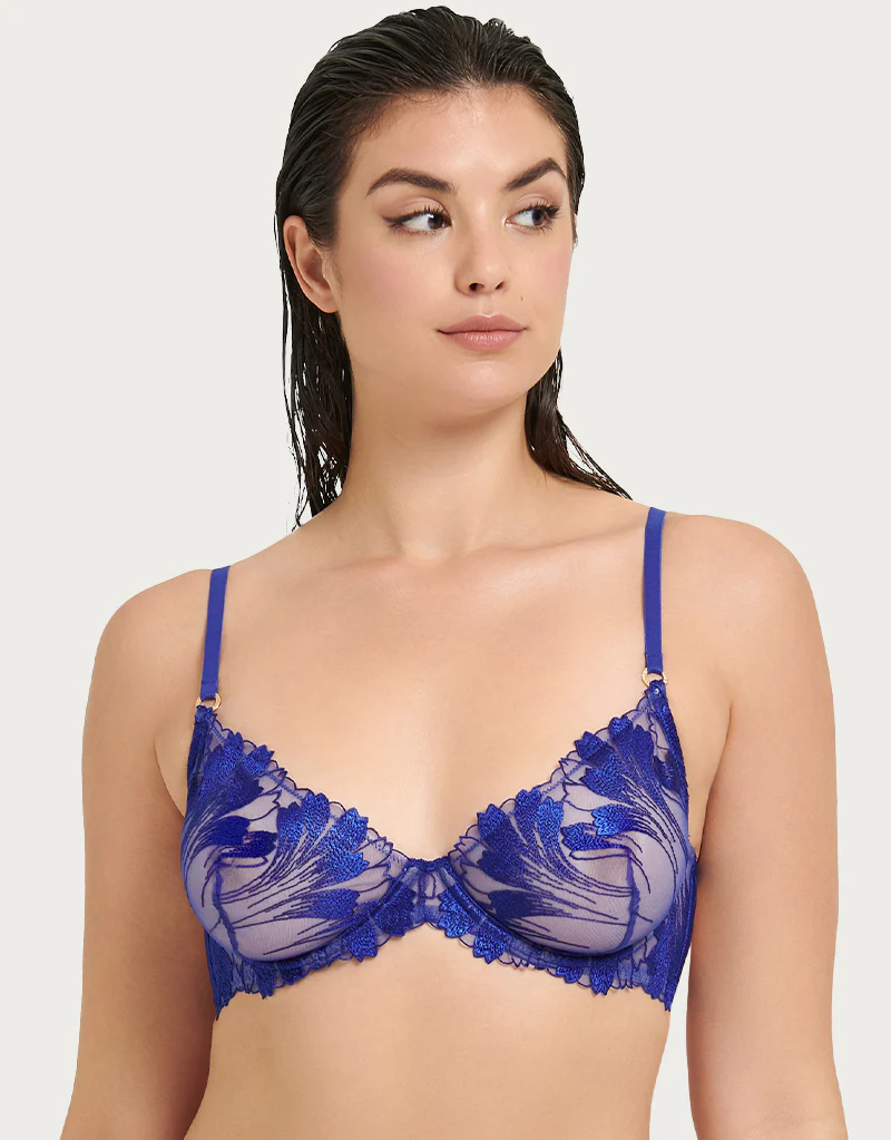 Bluebella Colette Plunge Bra Blue - Image 3