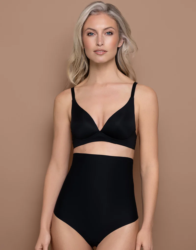 Bye Bra Sculpting High Waist Thong Black - Image 3
