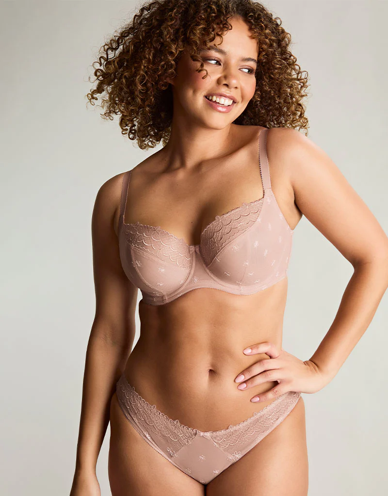 Cleo By Panache Blossom Balconette Bra Taupe - Image 2