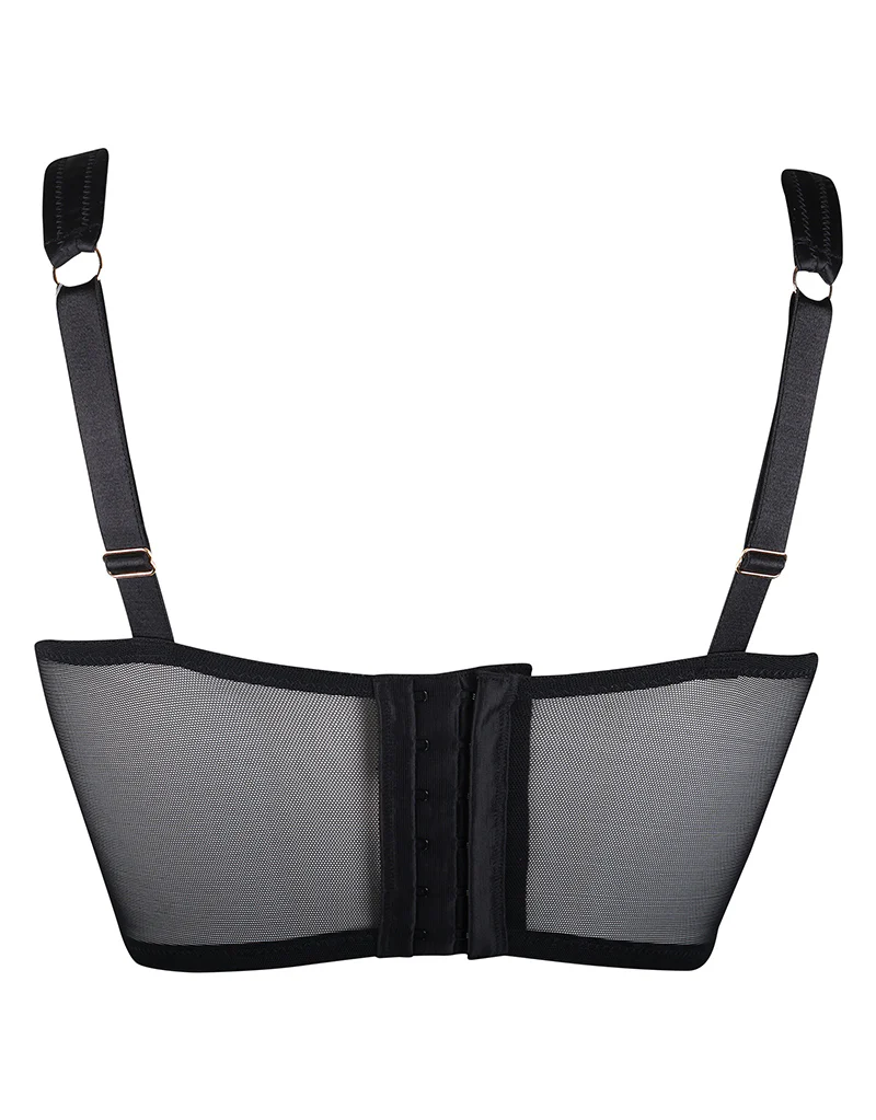 Contradiction by Pour Moi Encore Underwired Corset Black - Image 4