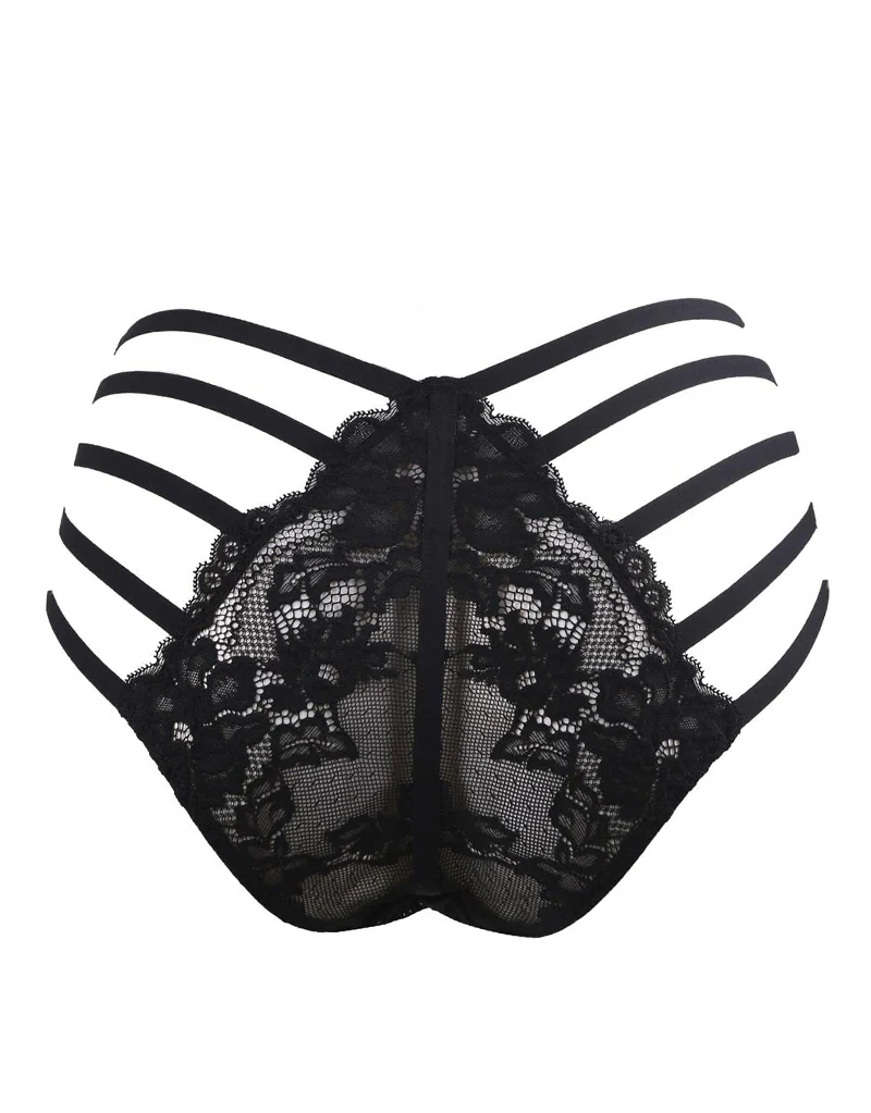 Contradiction by Pour Moi Statement Strapped Brief Black - Image 3
