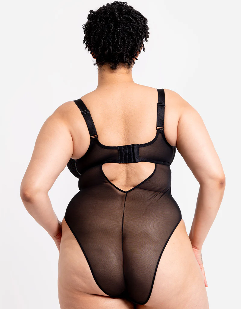 Curvy Kate All Night Plunge Body Black Multi - Image 6