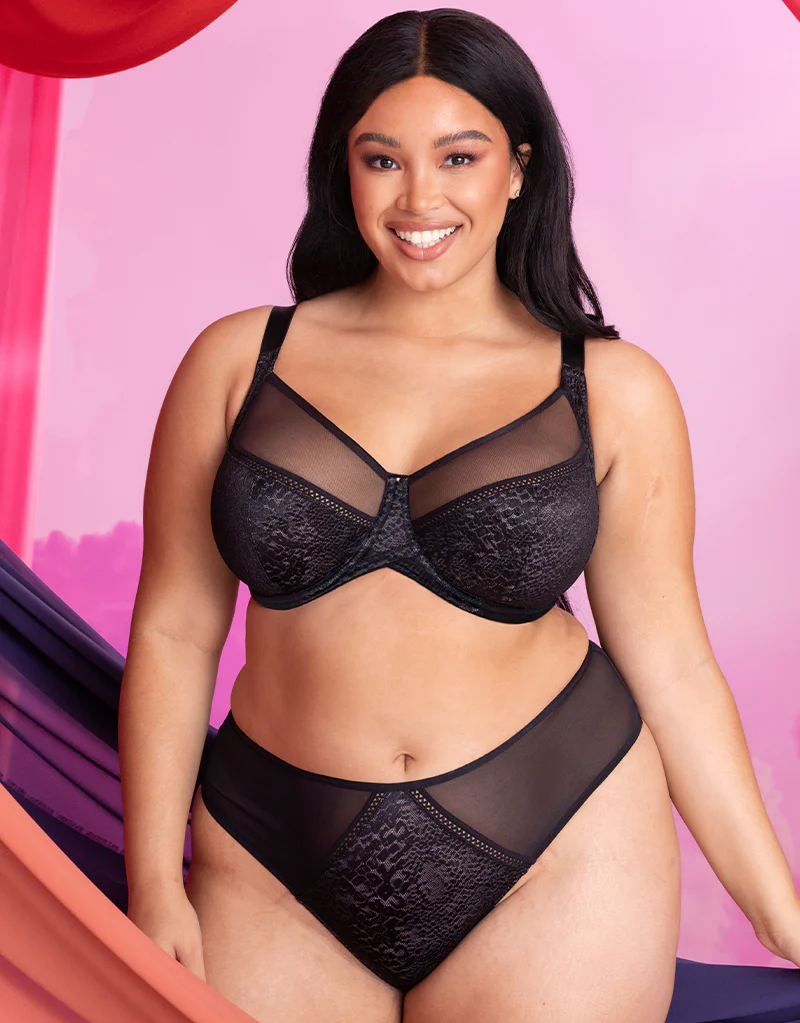 Curvy Kate Amaze Balcony Side Support Bra Black - Image 2