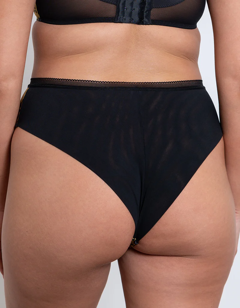Curvy Kate Artisan High Waist Brazilian Ochre/Black - Image 3