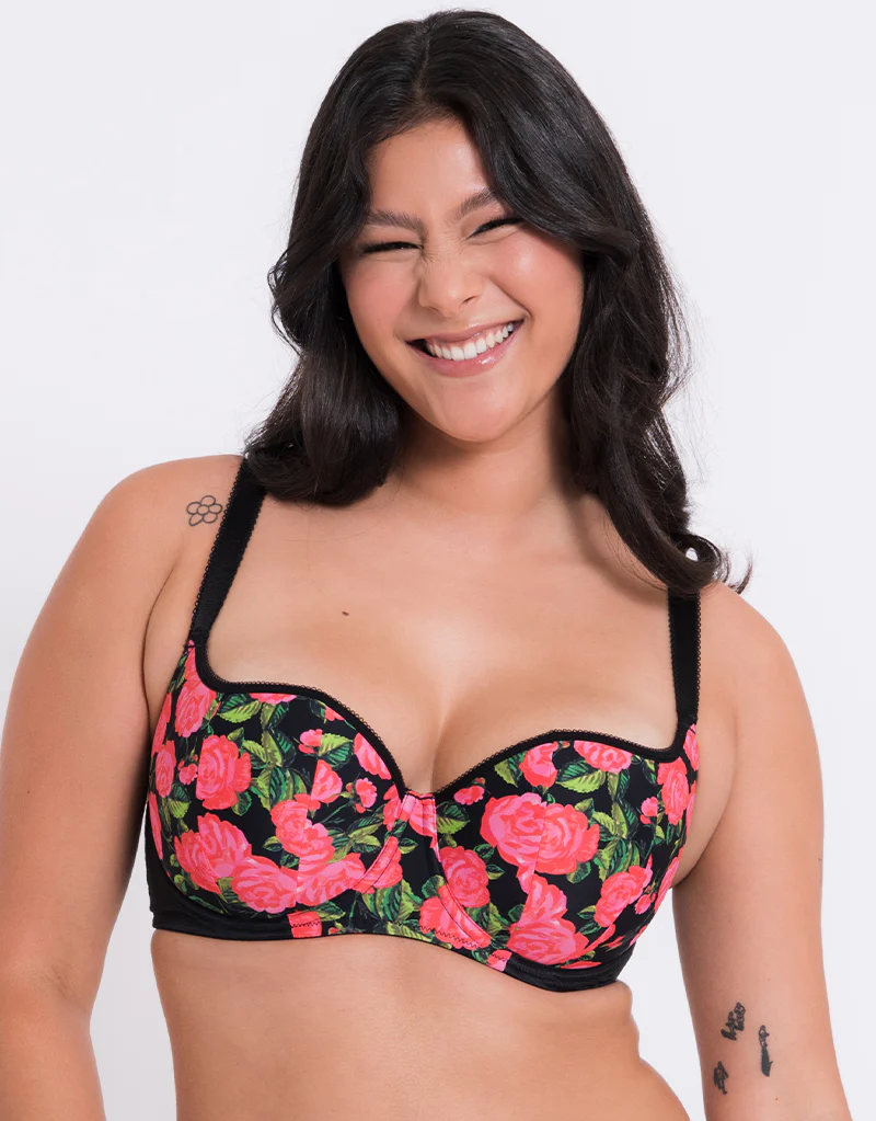 Curvy Kate Boost in Bloom Padded Balcony Bra Print Mix - Image 3