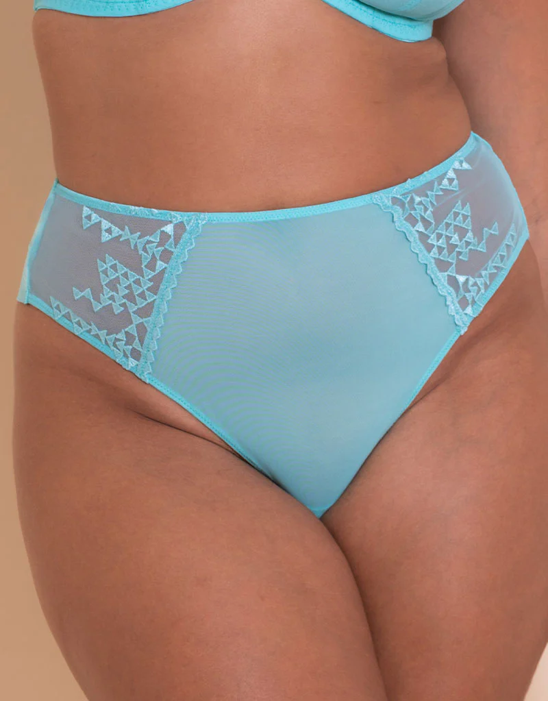 Curvy Kate Centre Stage Deep Thong Turquoise
