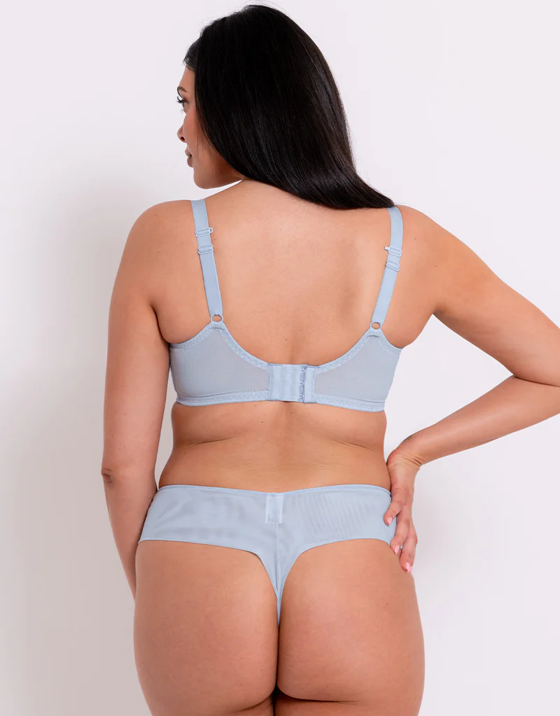 Curvy Kate Centre Stage Full Plunge Side Support Bra Icy Blue - Image 6