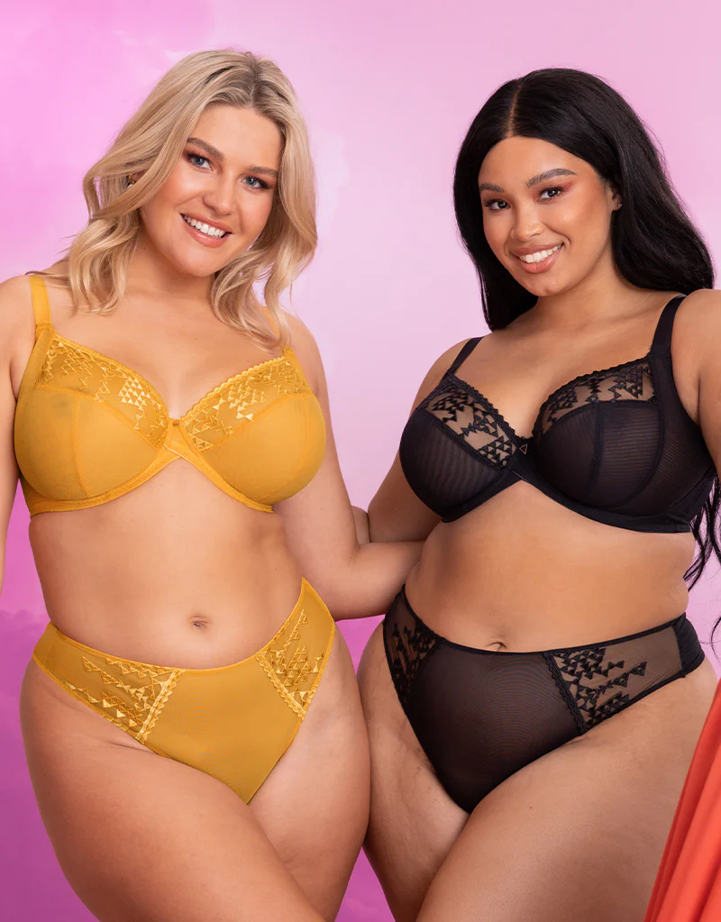 Curvy Kate Centre Stage Full Plunge Side Support Bra Turmeric - Image 8