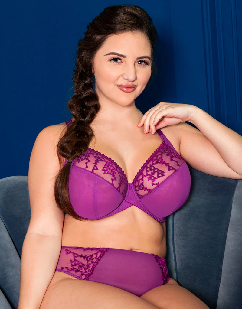 Curvy Kate Centre Stage Full Plunge Side Support Bra Violet - Image 8