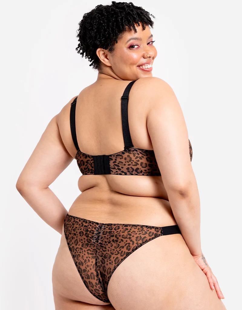 Curvy Kate Cool Cat Tanga Leopard Brown - Image 4