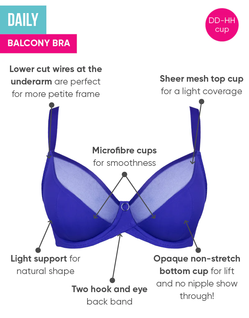 Curvy Kate Daily Balcony Bra Ultraviolet - Image 5