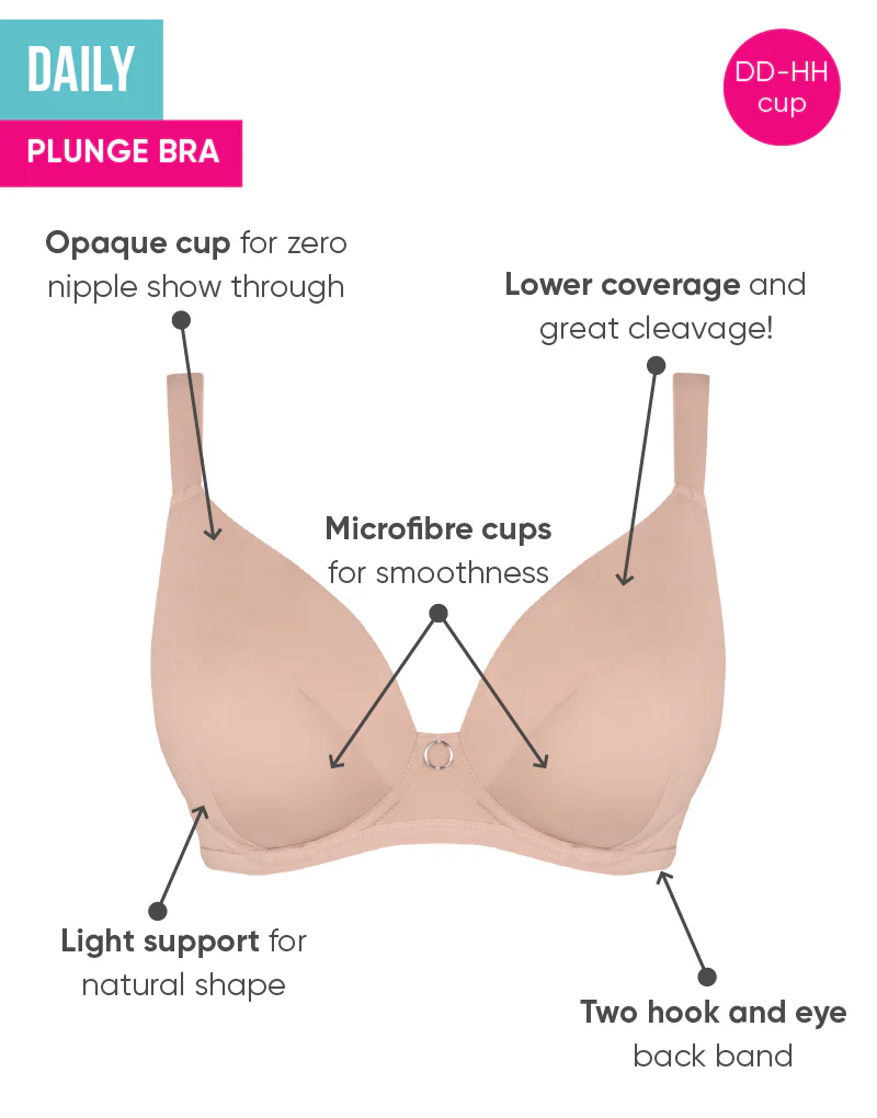 Curvy Kate Daily Plunge Bra Latte - Image 7