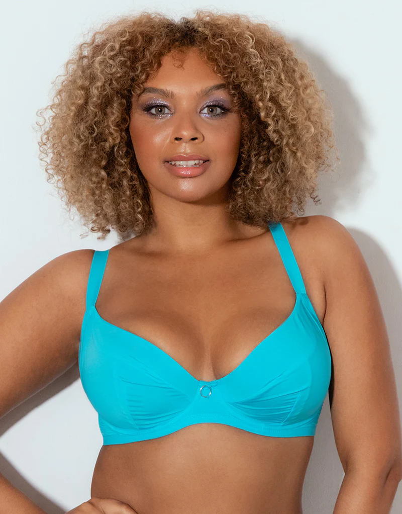 Curvy Kate Daily Plunge Bra Turquoise - Image 3