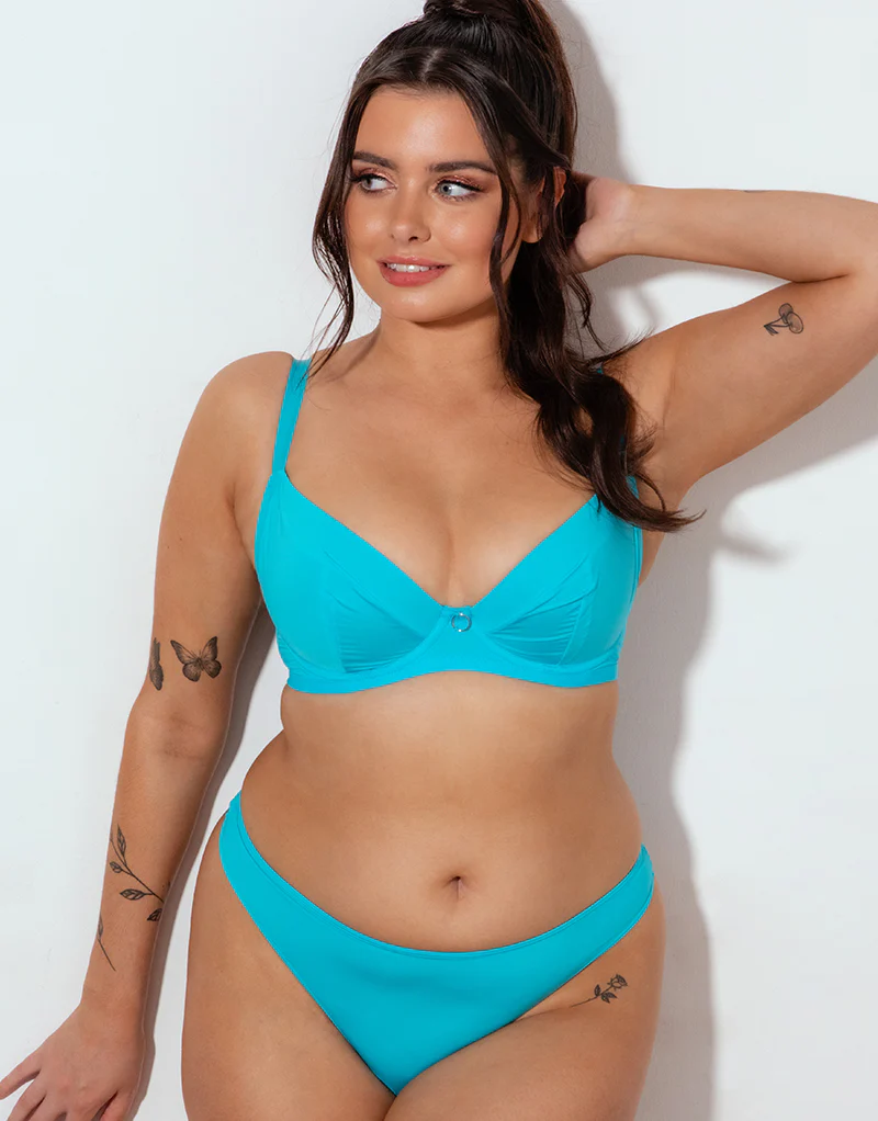 Curvy Kate Daily Plunge Bra Turquoise - Image 7