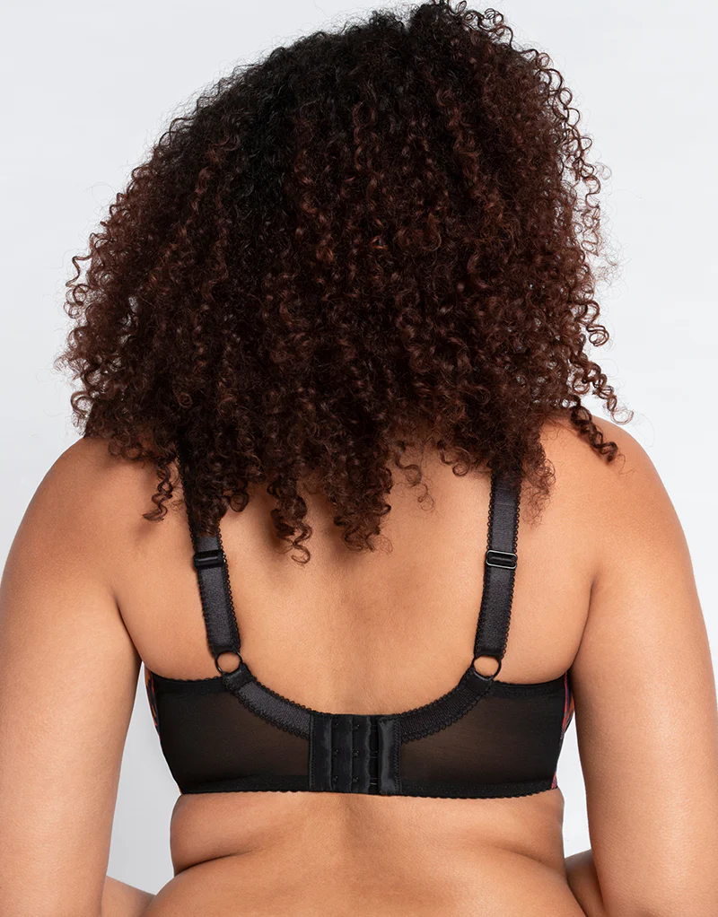 Curvy Kate Drama Queen Balcony Bra Black Print - Image 5