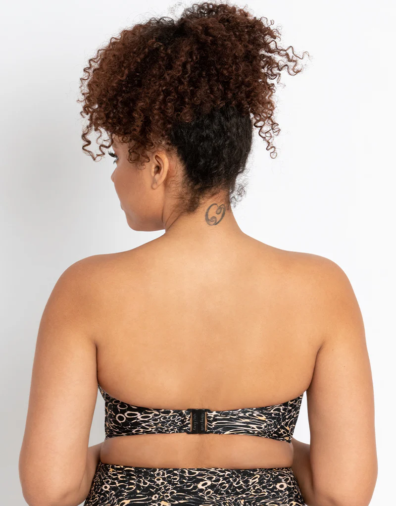 Curvy Kate Eclipso Bandeau Strapless Multiway Bikini Top Print Mix - Image 6