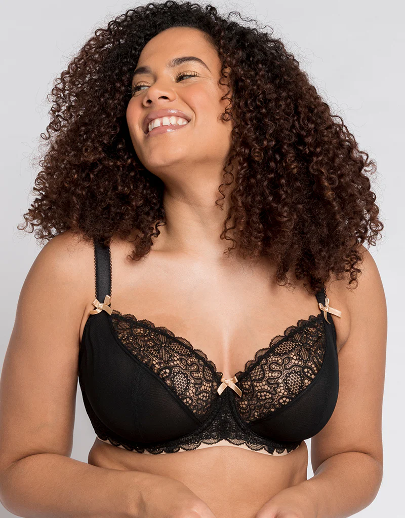 Curvy Kate Ellace Balcony Bra Black/Champagne - Image 3