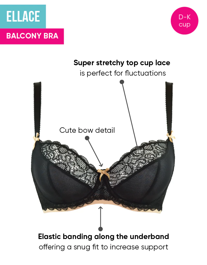 Curvy Kate Ellace Balcony Bra Black/Champagne - Image 6