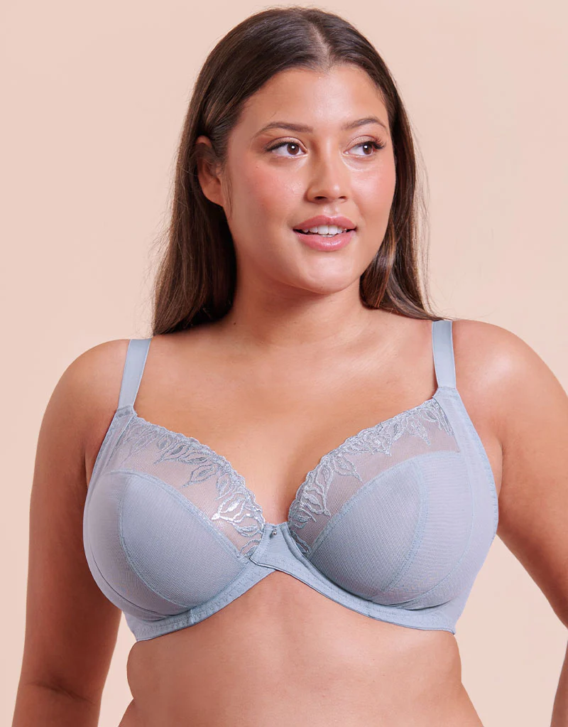 Curvy Kate Flare Full Plunge Side Support Multiway Bra Powder Blue - Image 3