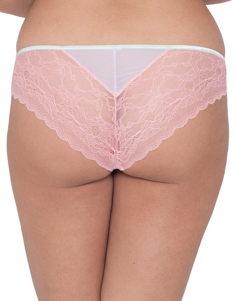 Curvy Kate Flutterby Brazilian Brief Lilac/Pink - Image 2