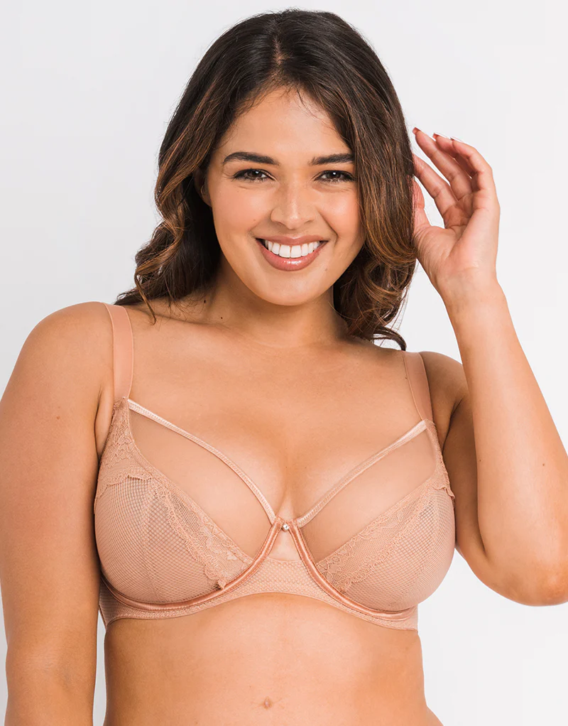 Curvy Kate Flutterby Plunge Bra Latte - Image 2